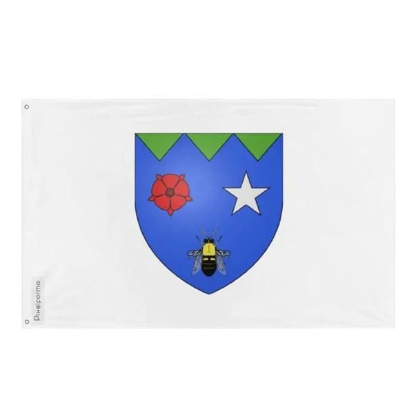 Flagga Sainte-Rose-du-Nord – 60 x 90 cm – Hållbar Polyester – 2 Metallöglor – Inomhus / Utomhus – Pixelforma