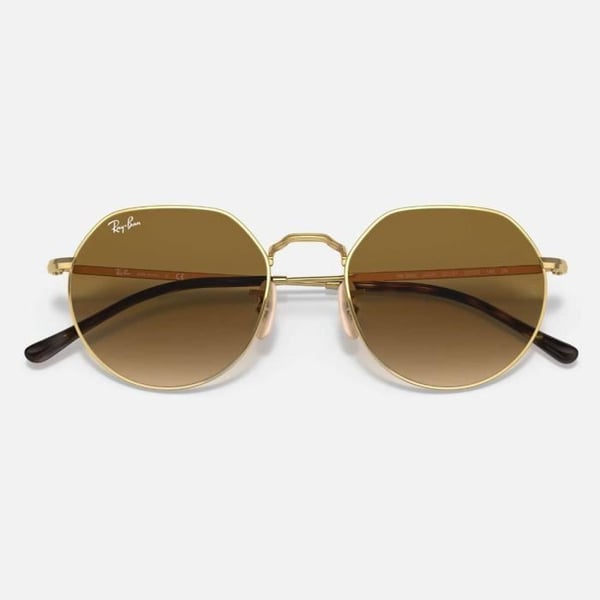 Solsikker - RAY BAN - Jack 3565 Arista - Rund Ramme - Lille Størrelse 51-20 - Farve Guld