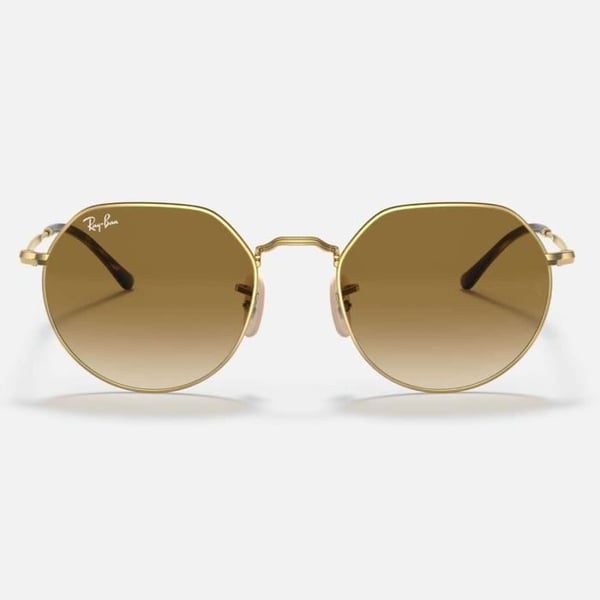 Solsikker - RAY BAN - Jack 3565 Arista - Rund Ramme - Lille Størrelse 51-20 - Farve Guld
