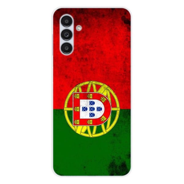 1001Coques - Silikonskal kompatibelt med Samsung Galaxy A14 5G Galaxy A14 4G - Mönster portugisisk flagga - Originaldesign tryckt e