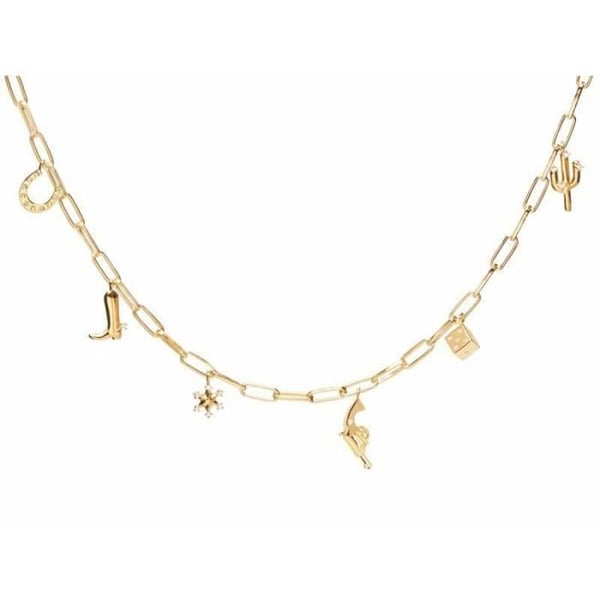 Pdpaola Gold Player halsband med hängen Arizona Gold Co01-172-u, för kvinnor
