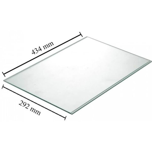 Glashylla - Indesit - C00517626 - 434x292x4 mm - Kylskåps tillbehör - Optimerar utrymmet