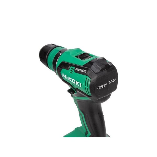 Hikoki Sladdlös borrskruvdragare 18V Li-ion, borstlös motor, 2 hastigheter, 20 positioner, snabbkoppling, inkl 2x 2.0Ah batterier,