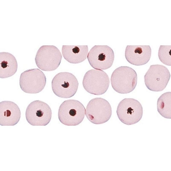 FSC 100% träpärlor, polerade, 12 mm 32 st, rosa