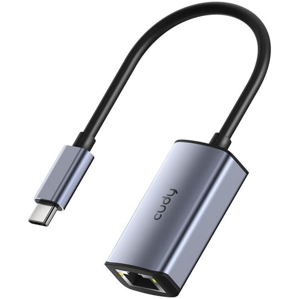 Cudy USB-C till Gigabit Ethernet-nätverksadapter UE10C Grå för MacBook iPhone Switch