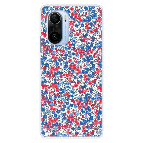 1001Coques - Silikonfodral kompatibelt med Xiaomi Mi 11i - Liberty Wiltshire blå mönster - Originaldesign tryckt i Frankrike