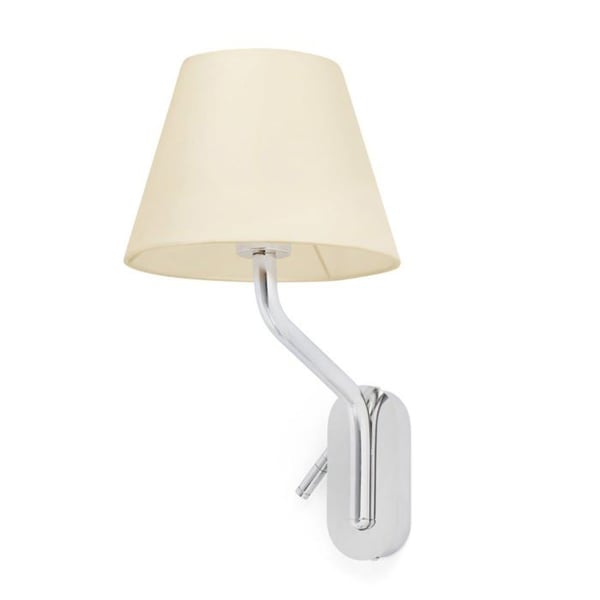 Läsningslampa - Faro - ETERNA - Vägglampa Krom - E27 - Modern design - Inomhus