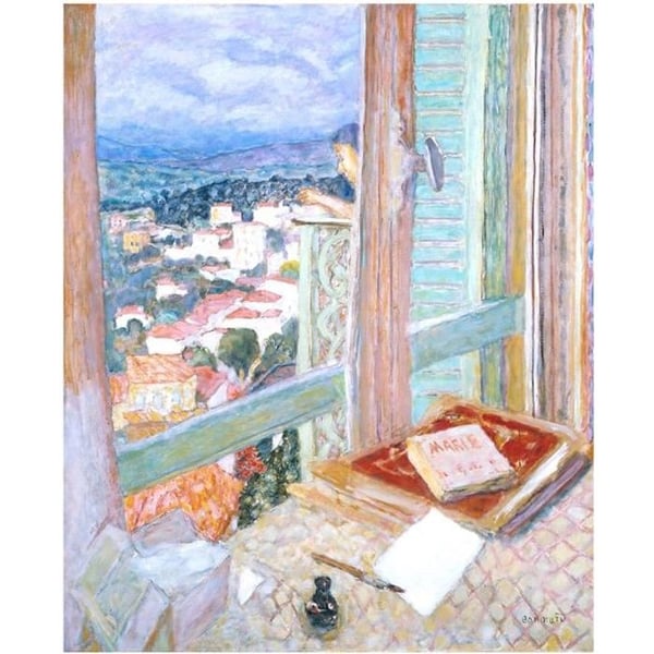Legendarte - Målning, Tryck på duk - Fönstret - Pierre Bonnard cm. 50x60