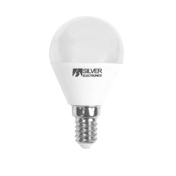 E14 LED-lampa - SILVERELECTRONICS - Sfärisk - 6W - 4000K - 30 000 timmars livslängd