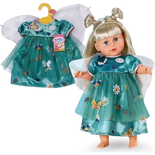 Förtrollad klänning - ZAPF CREATION - BABY born - Skoggrön - Från 3 år - Flicka
