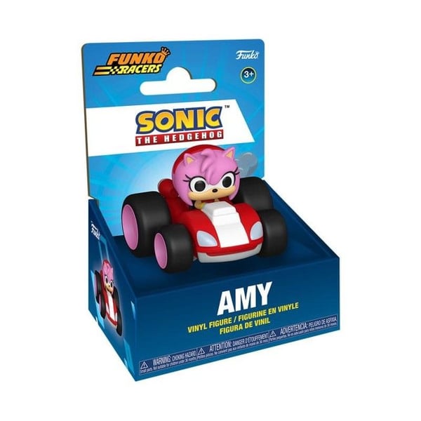 Funko - Sonic The Hedgehog Super Racers - Diecast figur Amy Rose 5 cm