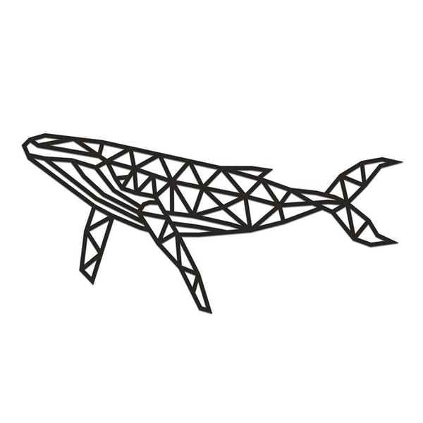 Träväggspussel - Whale 89 Cm