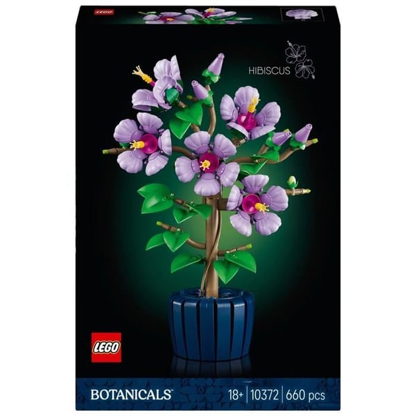 Plante i mursten - LEGO - Botanicals 10372 - Hibiskus - 660 bitar - Inredning