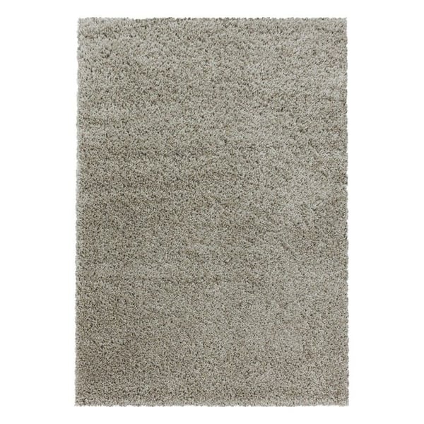 Shaggy matta - MELIS HOME - 60x110 cm - Enfärgad taupe - Polypropen - 30 mm lugg
