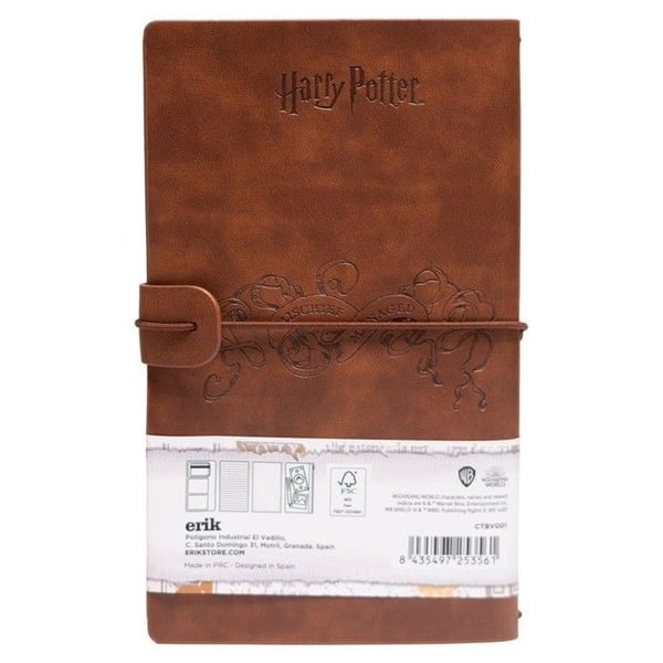 Rejsehæfte - Harry Potter - Kunstlæderomslag - 20 cm - Unisex - Voksen