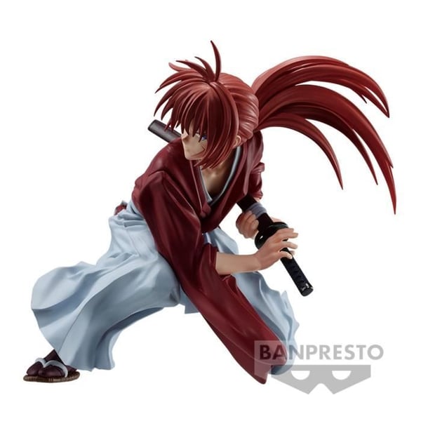 Figurine - BANPRESTO - Kenshin Himura - 12cm - Vibration Stars - Dynamisk pose