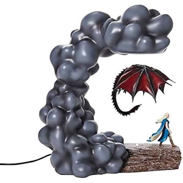 Samlarfigur - ENESCO - Flytande Drogon - Resin - 16x24x28 cm - Licens Game of Thrones
