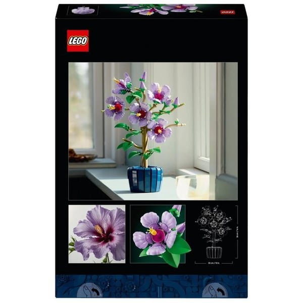 Plante i mursten - LEGO - Botanicals 10372 - Hibiscus - 660 dele - Indretning