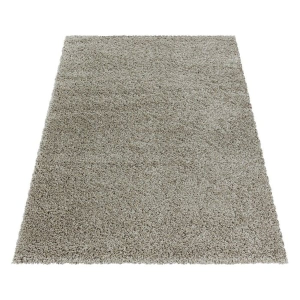 Shaggy matta - MELIS HOME - 60x110 cm - Enfärgad taupe - Polypropen - 30 mm lugg