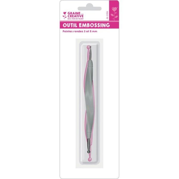 Graine Créative - Embossingverktyg 2 munstycken ø 3.0 + 5.0 mm