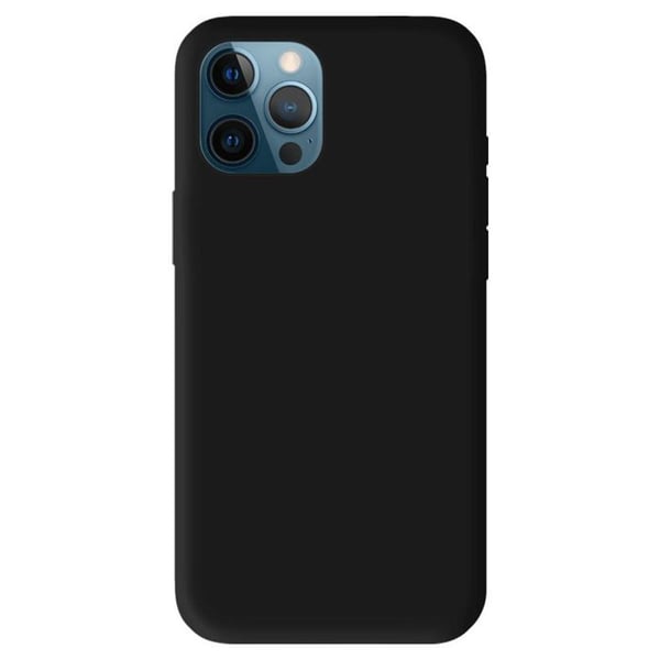 Svart silikonfodral - Kompatibel med Apple iPhone 12 Pro Max