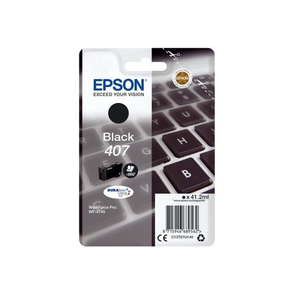 Bläckpatron - EPSON - WF-4745 - Svart - Kompatibel - Paket med 1