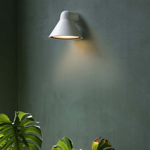 Designer utomhus vägglampa - FARO - Pals - Vit - Aluminium - LED