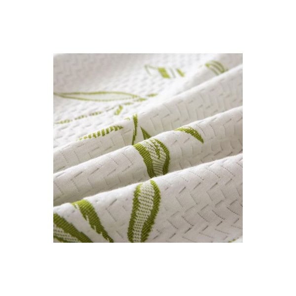 Vattentät madrasskydd "Bambou" 120 x 190 cm med 35 cm kant - Vit -