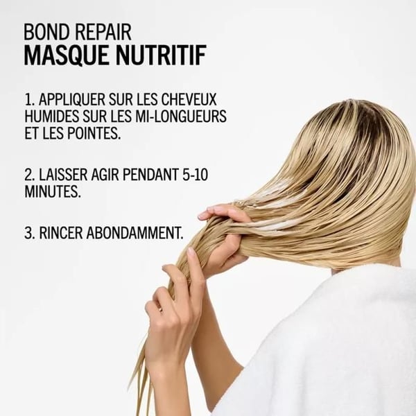 Nærende maske - BLONDME BOND REPAIR - 500 ml - Reparerer og nærer - Strålende glans