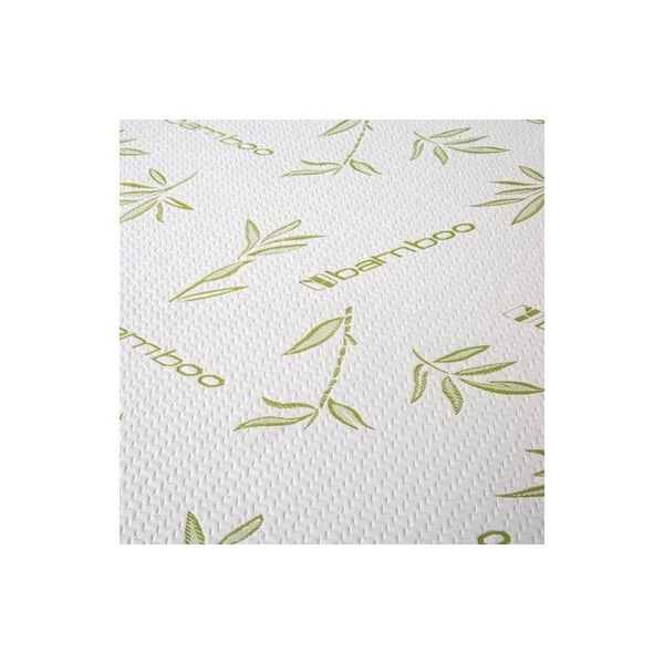 Vattentät madrasskydd "Bambou" 120 x 190 cm med 35 cm kant - Vit -