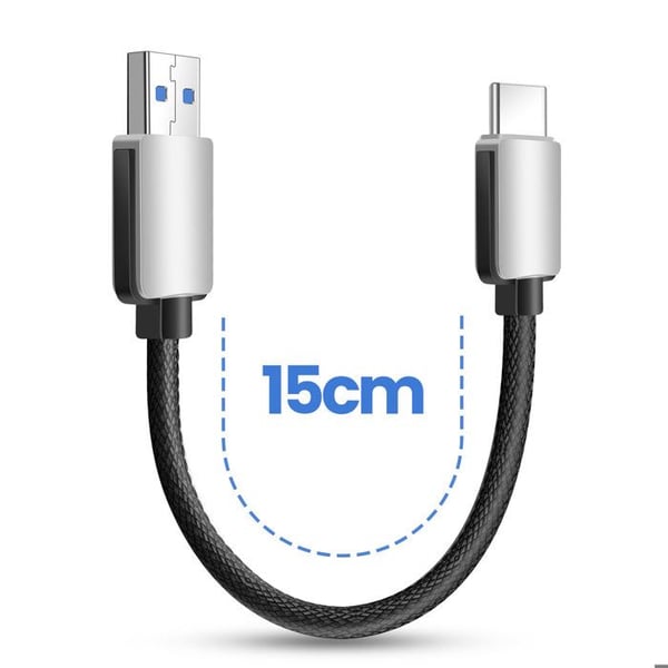 USB-kabel - AVIZAR - Mini USB-kablar till USB-C - 15cm - Pack om 5 - Snabbladdning