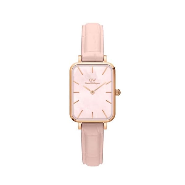 Damklocka DANIEL WELLINGTON QUADRO i rosa läder - 240241