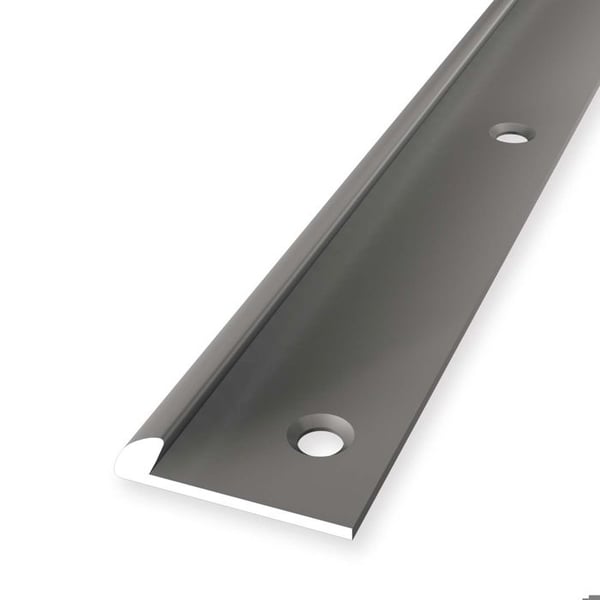 Avslutningsprofil 4 x 18 x 2500 mm Slätt Alu med försänkta skruvhål Stål