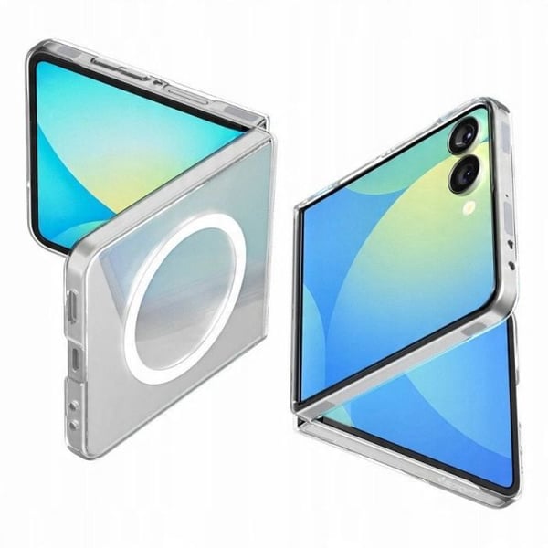 Fodral - SPIGEN - Airskin MagSafe - Transparent/Vit - Extremt tunn - Kompatibel med Samsung Galaxy Z Flip 7