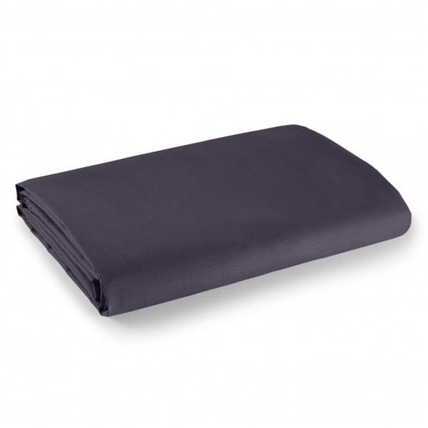 Plommon platt lakan 180 x 290 cm för enkelsäng 100 % bomull/57 trådar/cm²