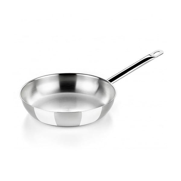 Stekpanna - BRA - 24 cm - Rostfritt stål 18/10 - Trippeldiffusionsbotten - Ergonomiskt handtag