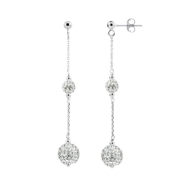 Örhängen - LOVA LOLA VAN DER KEEN - Pure WHITE - 925 Sterling Silver - Vit Kristall - Barnvagnssystem