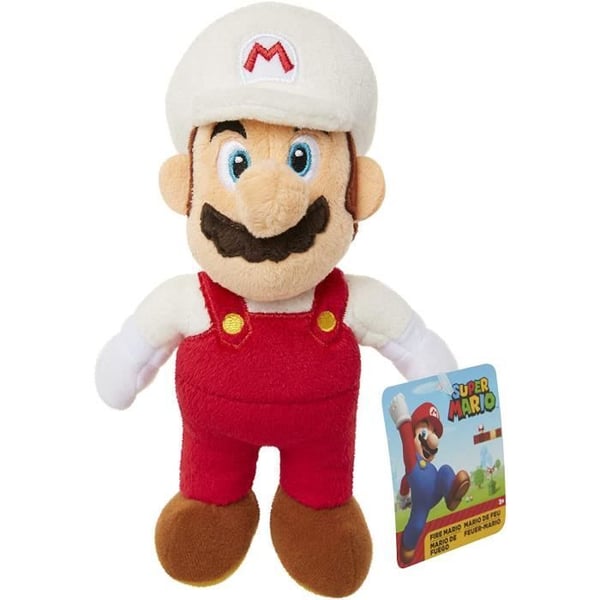 Plysch - JAKKS Pacific - Fire Mario - 20 cm - Under licens från Nintendo - Röd