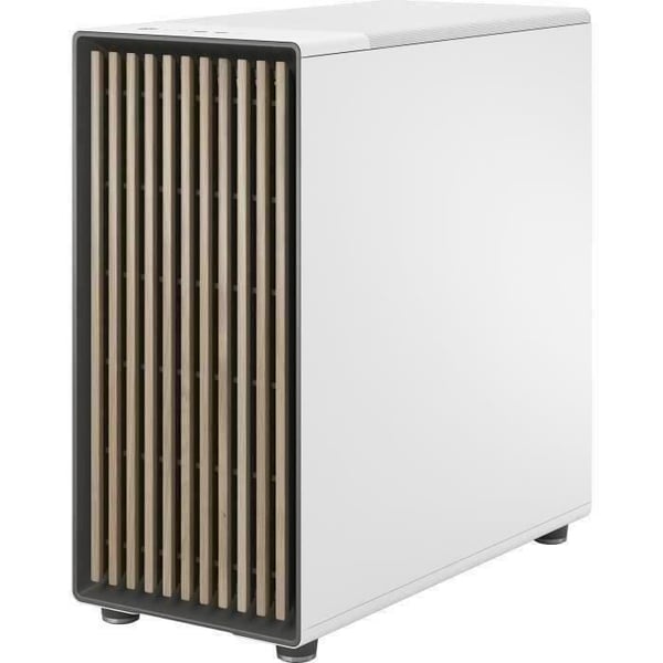 PC-fodral - FRACTAL DESIGN - North XL Chalk White TG Clear - FD-C-NOR1X-04 - E-ATX - Elegant trä- och legeringsdesign