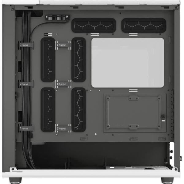 PC-fodral - FRACTAL DESIGN - North XL Chalk White TG Clear - FD-C-NOR1X-04 - E-ATX - Elegant trä- och legeringsdesign