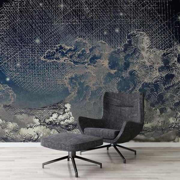 A.S. Creation Tapetkollektion Atelier 47 DD117720 Landskap & Ram Blå