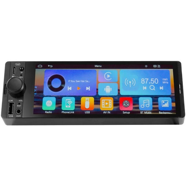Trevi Autoradio MDV 6370 DAB Touchscreen 6.6 tum 1 DIN DAB+ FM USB Svart