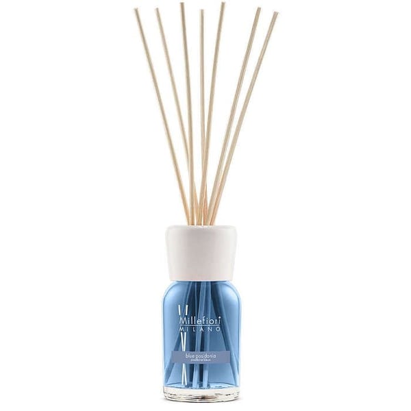 Spridare med pinnar - MILLEFIORI - Blå posidonia - 100 ml - Glas - 7 pinnar