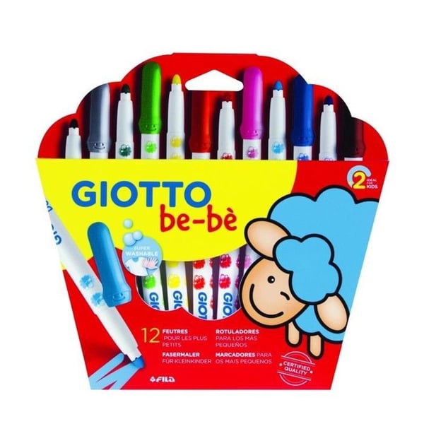 Filttusch - Giotto - Maxi - 12-pack - Spets låst 5.5mm - Säkra och tvättbara färger