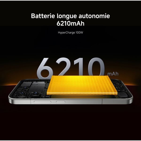 POCO F8 Pro Svart 12 GO + 512 GO - Snapdragon® 8 Elite av högsta kvalitet, AMOLED HyperRGB POCO 120 Hz 6,59"