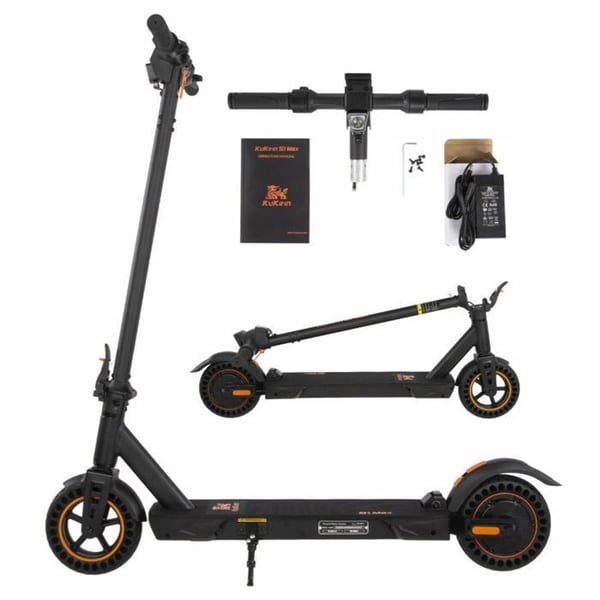 KuKirin S1 Max Sammenklappelig Elektrisk Scooter - Motor 350W - Batteri 36V 10,4Ah - Dæk 8 Tommer - Rækkevidde 39km