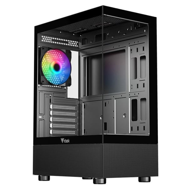 PC-chassi - ITEK - SHOWBUI 33B - ATX-torn - ARGB-fläkt 12 cm - Härdat glas