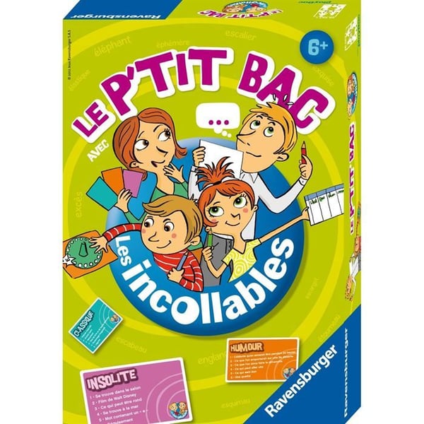 LES INCOLLABLES Le P'tit bac - Ravensburger - Brädspel för barn - Revisited Petit Bac, originellt och roligt - Från 6 år