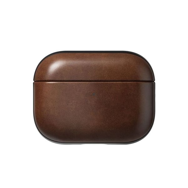 AirPods Pro 3 Etui - NOMAD - Moderne Horween Læder - Rustik Brun - Trådløs MagSafe Opladning - Full Grain Læder