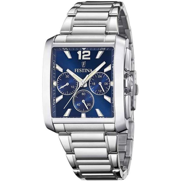 Klocka - Festina - F20635/2 - Kronograf - Rektangulär 38x37mm - Vattentät 50m